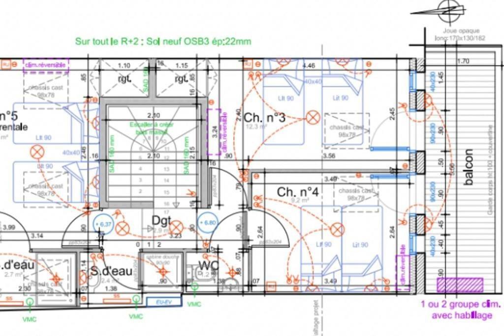 Nocnoc - Le Balcon De L'Oli 99M2 Apartman Bordeaux Kültér fotó